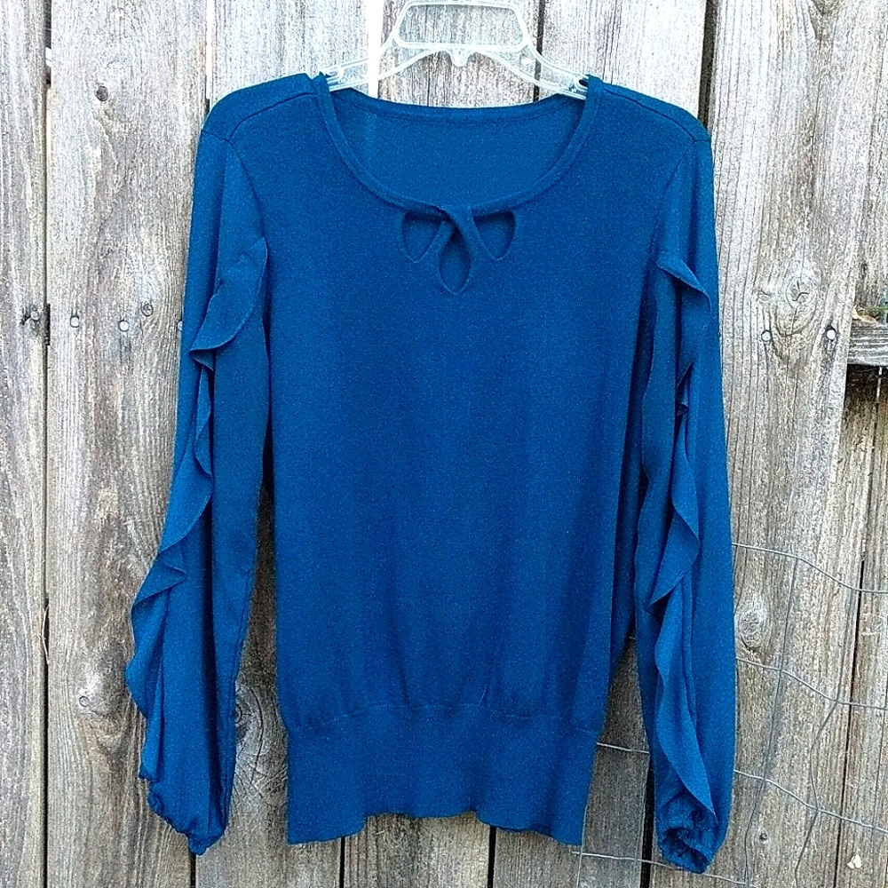 Pretty teal blue sweater